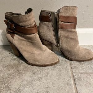 Tan booties